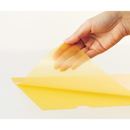 スマートバリュー Hカラーホルダー A4 黄 10枚 D610J-YL 1パック(ご注文単位1パック)【直送品】