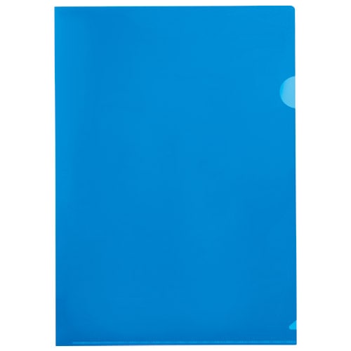 スマートバリュー カラーホルダー A4 青 200枚 D611J-10BL 1パック（ご注文単位1パック）【直送品】