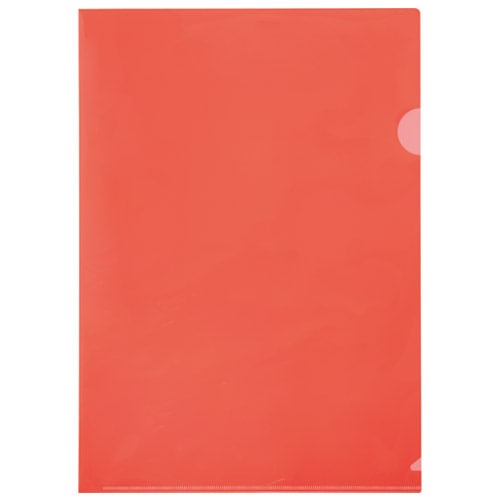 スマートバリュー カラーホルダー A4 赤 200枚 D611J-10RD 1パック（ご注文単位1パック）【直送品】