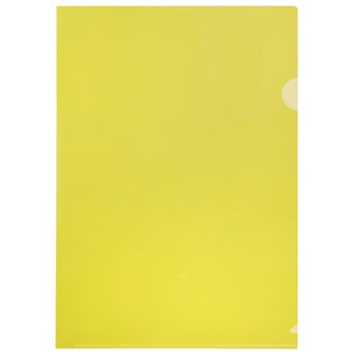 スマートバリュー カラーホルダー A4 黄 200枚 D611J-10YL 1パック（ご注文単位1パック）【直送品】