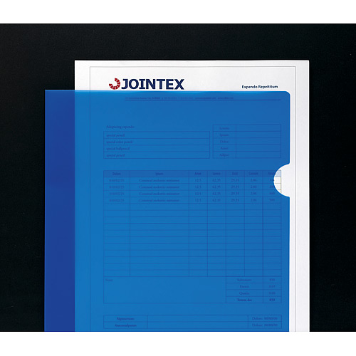 スマートバリュー カラーホルダー A4 青 20枚 D611J-BL 1パック(ご注文単位1パック)【直送品】