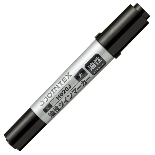 ジョインテックス 油性ツインマーカー 太 黒 10本 H020J-BK-10 1箱（ご注文単位1箱）【直送品】