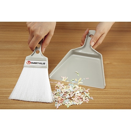 スマートバリュー ミニほうき&チリトリセット N113J-5P 5個/セット（ご注文単位1セット）【直送品】