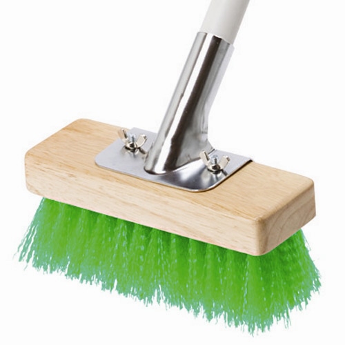 スマートバリュー 児童用清掃用品 デッキブラシS N114J-D 1本(ご注文単位1本)【直送品】