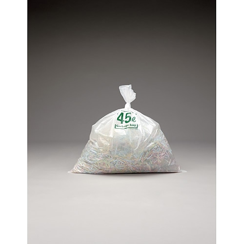 スマートバリュー ゴミ袋 CP LDD 白半透明 45L 30枚 N116J-45 1パック(ご注文単位1パック)【直送品】