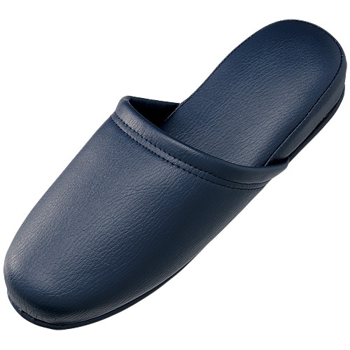 スマートバリュー スリッパ 10足組 ダークブルー N117J-DB 1セット（ご注文単位1セット）【直送品】