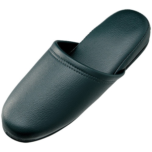 スマートバリュー スリッパ 10足組 ダークグリーン N117J-DG 1セット（ご注文単位1セット）【直送品】