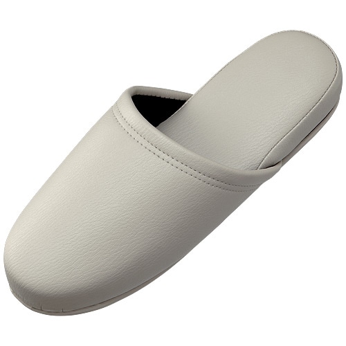 スマートバリュー スリッパ 10足組 ホワイトグレー N117J-WHGY 1セット（ご注文単位1セット）【直送品】