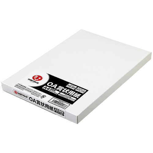 スマートバリュー OA賞状用紙クリーム縦書用 A4 100枚 N149J-10 1箱(ご注文単位1箱)【直送品】