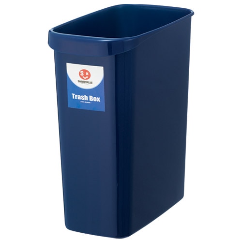 スマートバリュー 持ち手付きゴミ箱 角型 13L ブルー N155J-B 1個(ご注文単位1個)【直送品】