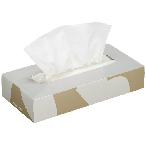 スマートバリュー 再生ティッシュペーパー 5箱入 N162J 1パック(ご注文単位1パック)【直送品】