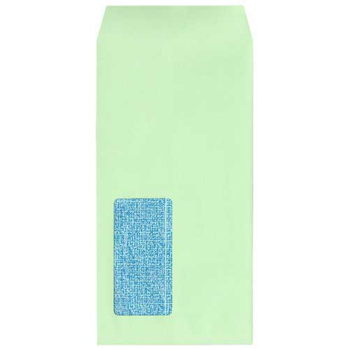 スマートバリュー 窓付き封筒 長3 グリーン 100枚 P028J-G 1パック(ご注文単位1パック)【直送品】