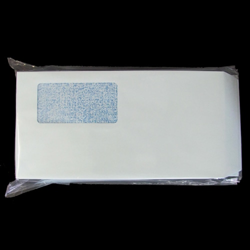 スマートバリュー 窓付封筒 長3 ブルー 100枚 テープ付 P029J-B 1パック（ご注文単位1パック）【直送品】