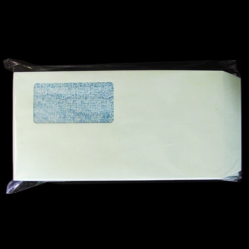 スマートバリュー 窓付封筒 長3 グリーン 100枚 テープ付 P029J-G 1パック(ご注文単位1パック)【直送品】