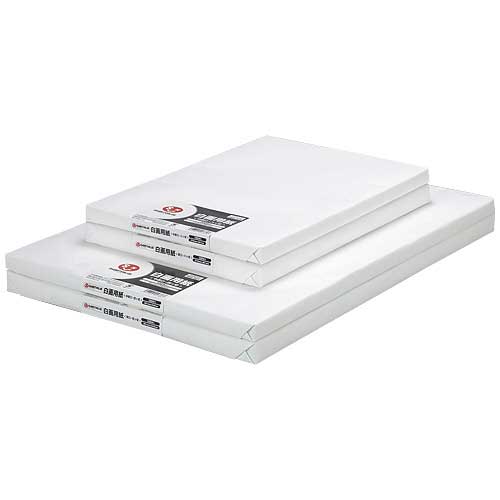 スマートバリュー 白画用紙 厚口四切 100枚 P156J-4A 1冊(ご注文単位1冊)【直送品】