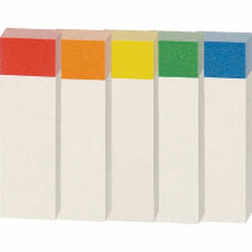 スマートバリュー ふせんBOX 50×15mm 色帯*2箱 P400J-R100 1セット(ご注文単位1セット)【直送品】