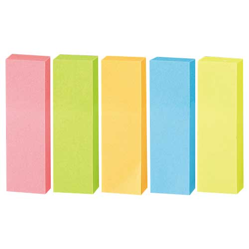 スマートバリュー 強粘着ふせん ビビッド50*15 P613J-V-50 1セット（ご注文単位1セット）【直送品】