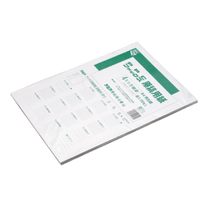 アジア原紙 FAX原稿用紙 GB4F-4HR 再生 方眼10冊 1個（ご注文単位1個）【直送品】
