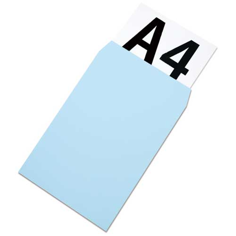 ムトウユニパック 角2アメリカン40カラー ブルー(90) 100P 1個(ご注文単位1個)【直送品】