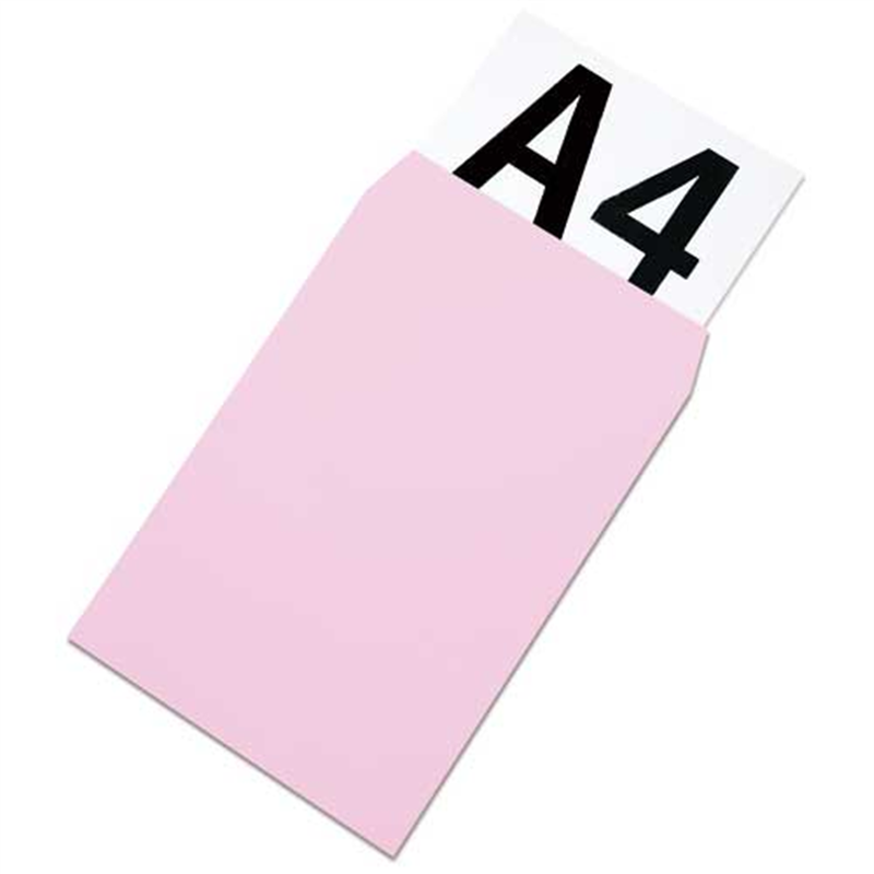 ムトウユニパック 角2アメリカン40カラー ピンク(90) 100P 1個（ご注文単位1個）【直送品】