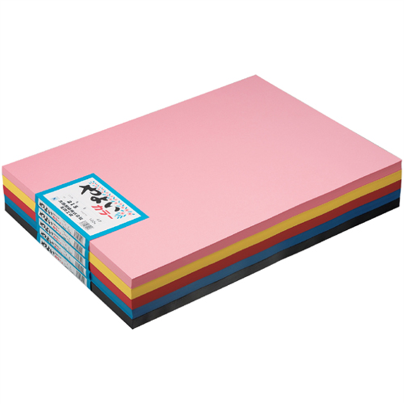 北越コーポレーション やよいカラー 4ツ切100枚 うすちゃ 1個（ご注文単位1個）【直送品】