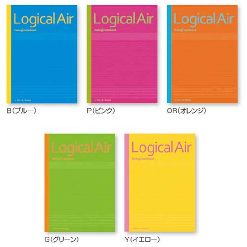 ナカバヤシ ロジカルエアノート 5冊セミB5 B罫 1個(ご注文単位1個)【直送品】