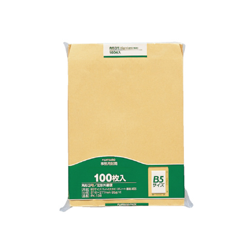 マルアイ 事務用封筒 PK-138 角3 100枚 1個(ご注文単位1個)【直送品】