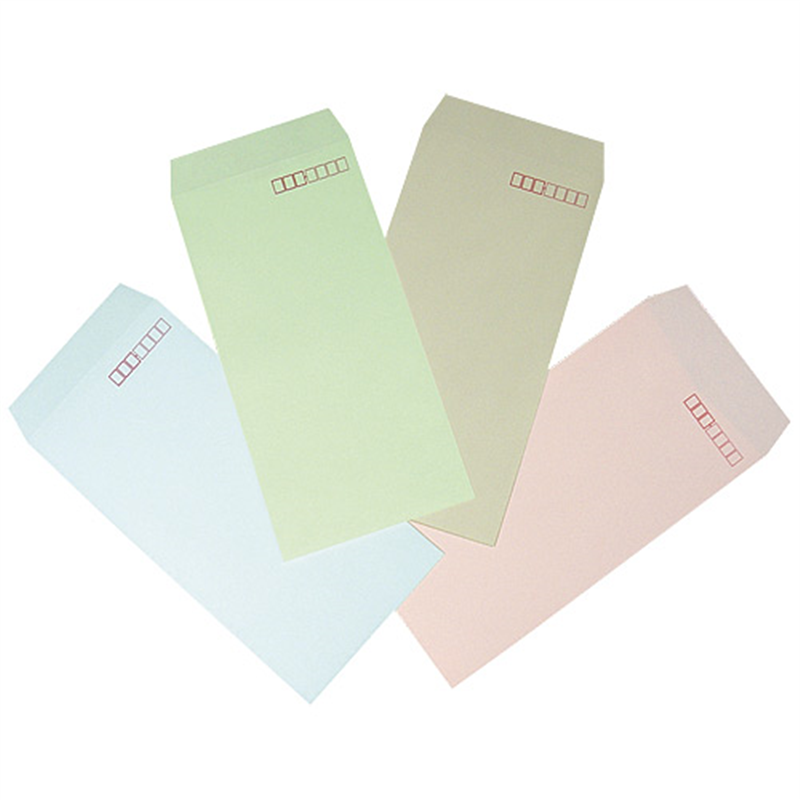 イムラ封筒 カラークラフト封筒 長3 N3S-429 鶯 1000枚 1個（ご注文単位1個）【直送品】