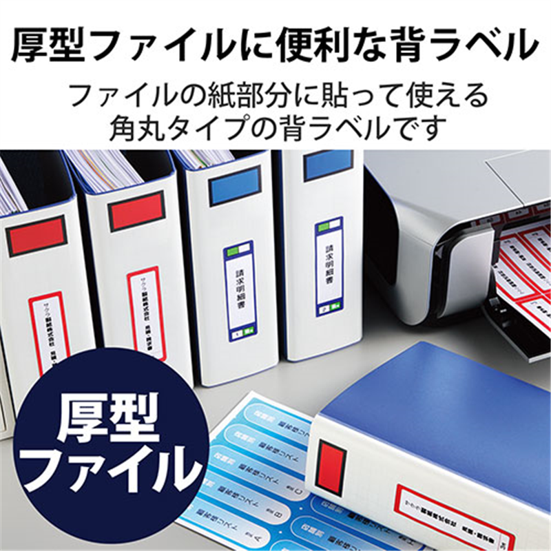 エレコム 背ラベルファイル用A4 10面10枚 EDT-TF10 1個(ご注文単位1個)【直送品】