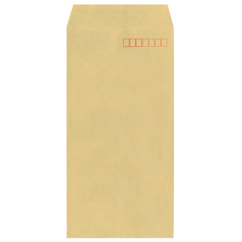 今村紙工 地紋入クラフト封筒 長3 100枚テープなし 1個(ご注文単位1個)【直送品】