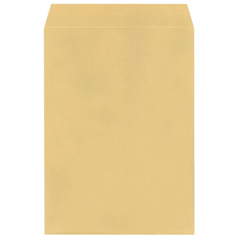 今村紙工 地紋入クラフト封筒 角2 100枚テープなし 1個(ご注文単位1個)【直送品】