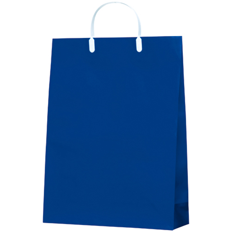 今村紙工 カラーコーティングバッグ中 紺10枚CCB-03 1個(ご注文単位1個)【直送品】