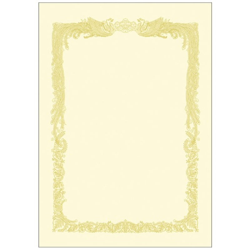 ササガワ 賞状用紙 10-1068 A4 横書 10枚 1個（ご注文単位1個）【直送品】