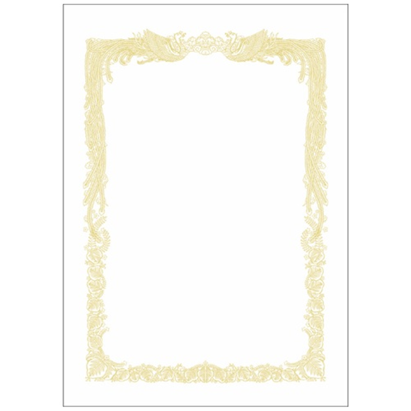 ササガワ 賞状用紙 10-1161 A4 横書 100枚 1個（ご注文単位1個）【直送品】