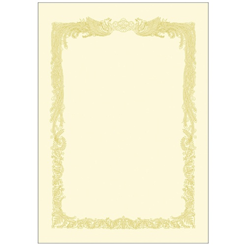 ササガワ 賞状用紙 10-1168 A4 横書 100枚 1個（ご注文単位1個）【直送品】