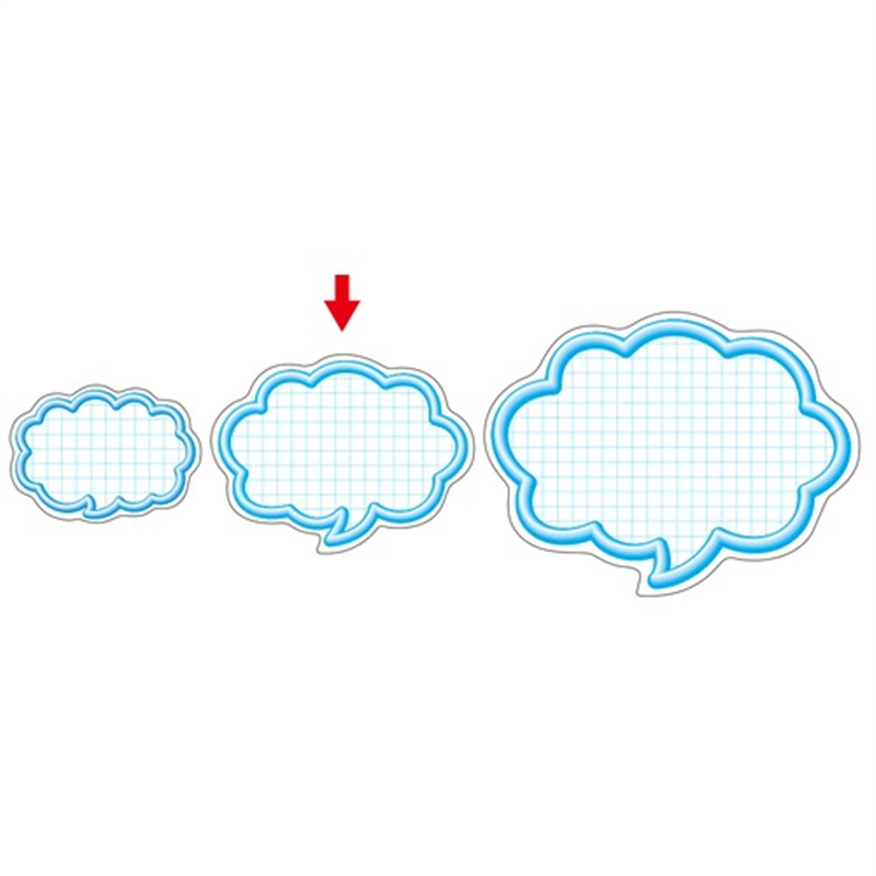 ササガワ 抜型カード 16-4113 吹出中 ブルー 1個(ご注文単位1個)【直送品】