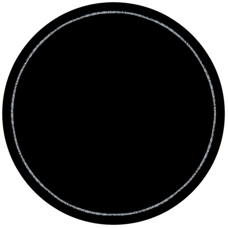 ササガワ 手書きPOP用カード 丸型フチ ブラック 1個（ご注文単位1個）【直送品】