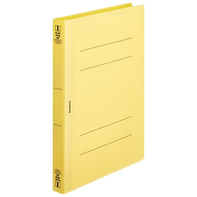 ビュートン フラットF PP 厚とじA4S FF-A4SW-Y 10冊 1個（ご注文単位1個）【直送品】