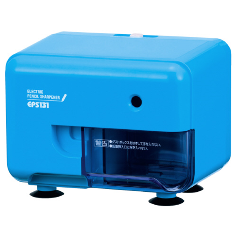 アスカ 電動シャープナー 芯先調整付き ブルー 3台 1個（ご注文単位1個）【直送品】