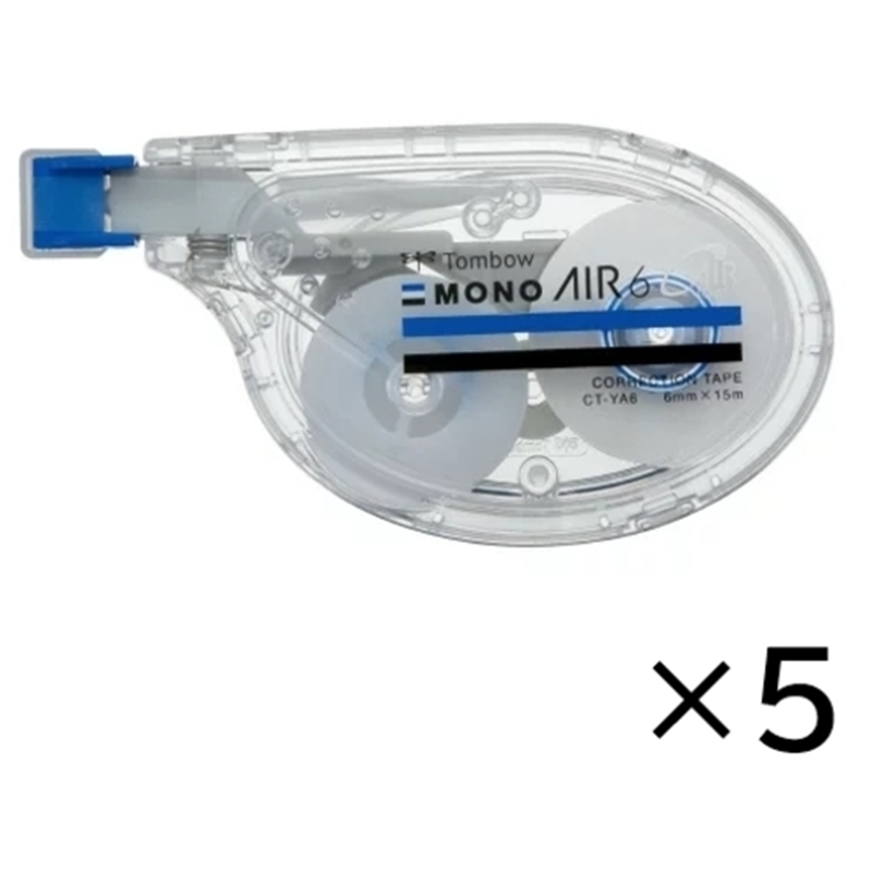トンボ鉛筆 修正テープ モノエアーヨコ引き CT-YA6 5個/箱（ご注文単位1箱）【直送品】