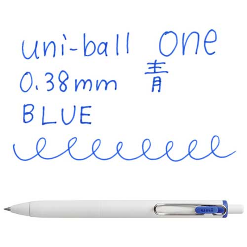 三菱鉛筆 ユニボールワン0.38mm替芯青 10本入 1個(ご注文単位1個)【直送品】