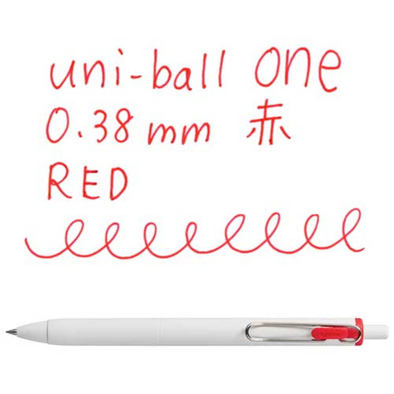 三菱鉛筆 ユニボールワン0.5mm替芯赤 10本入 1個(ご注文単位1個)【直送品】