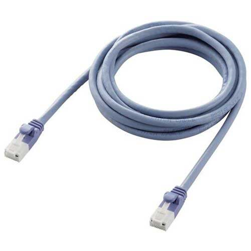 エレコム RoHS対応LANケーブルCat6 ブルー 2m*5本 1個（ご注文単位1個）【直送品】