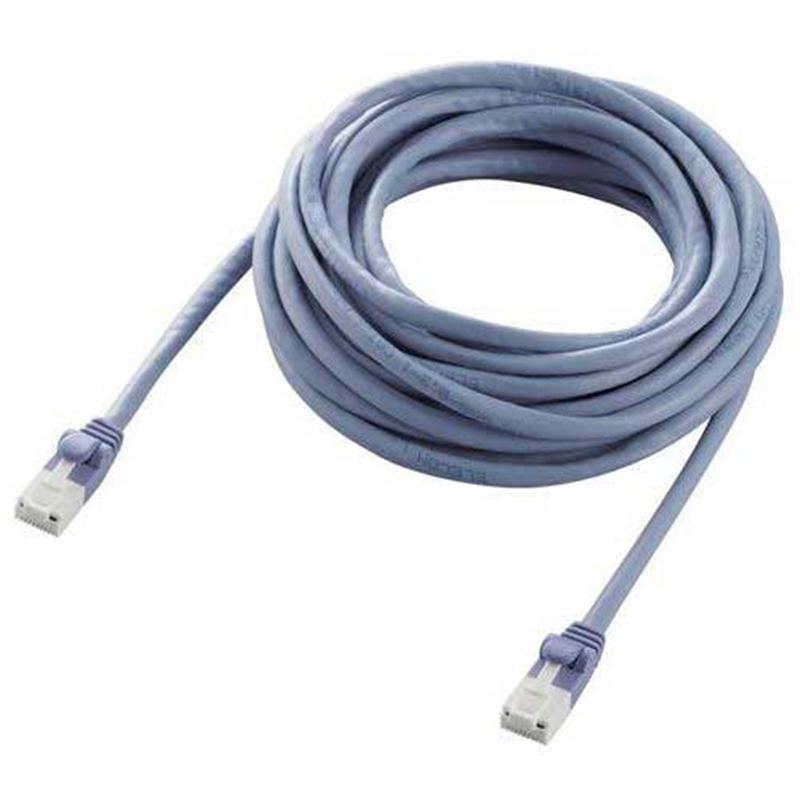 エレコム RoHS対応LANケーブルCat6 ブルー 5m*5本 1個(ご注文単位1個)【直送品】