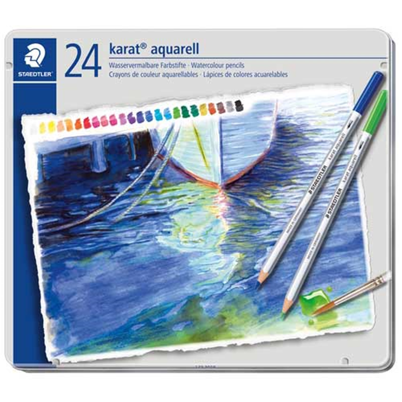 ステッドラー カラト水彩色鉛筆 125M24 24色 1個（ご注文単位1個）【直送品】