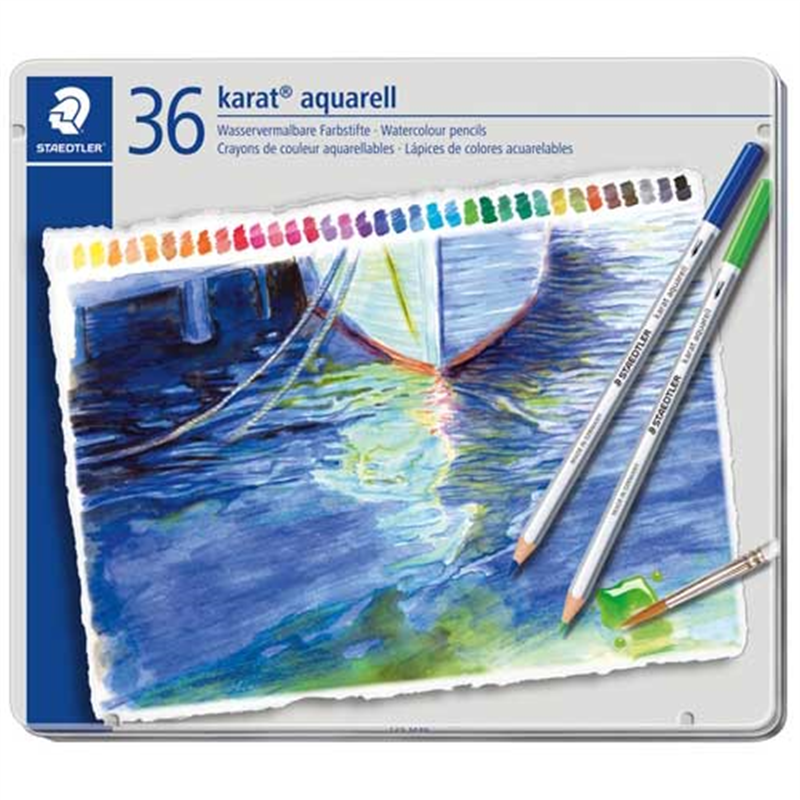 ステッドラー カラト水彩色鉛筆 125M36 36色 1個（ご注文単位1個）【直送品】