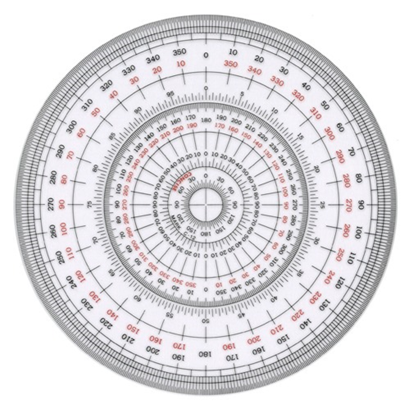 コンサイス 全円分度器 C-12 12cm 1個（ご注文単位1個）【直送品】