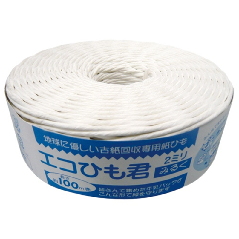 モリオト エコひも君みるく 径2mm×100m1巻 021005 1個（ご注文単位1個）【直送品】
