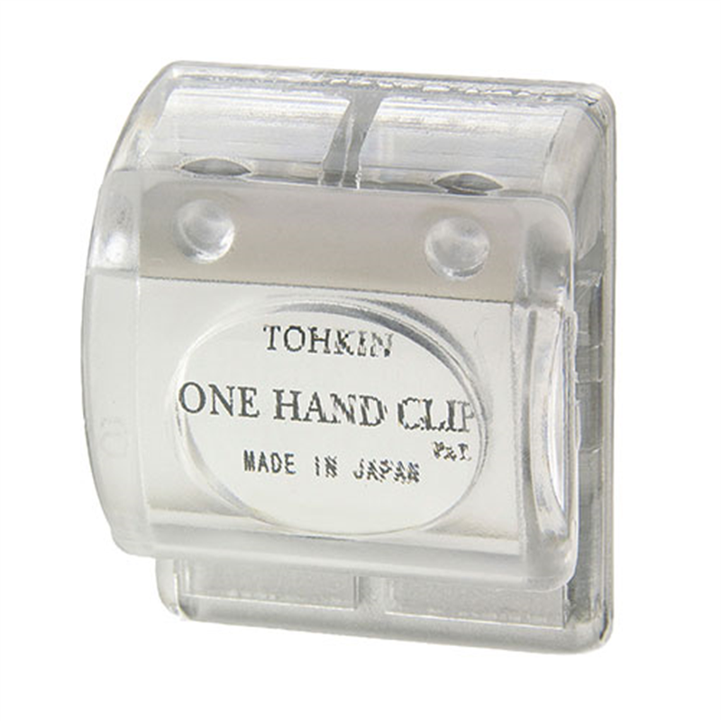 トーキンコーポレーション ワンハンドクリップ OC-C 透明 1個(ご注文単位1個)【直送品】