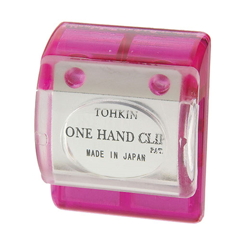 トーキンコーポレーション ワンハンドクリップ OC-P 桃色 1個(ご注文単位1個)【直送品】
